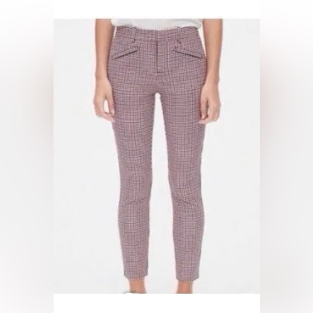 Gap Signature Skinny Ankle Pant, red and black plaid